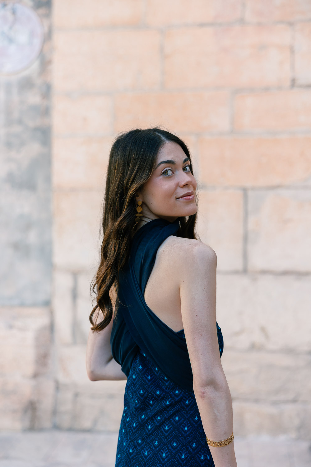 Vestido New Chapter Azul Marino Brookville