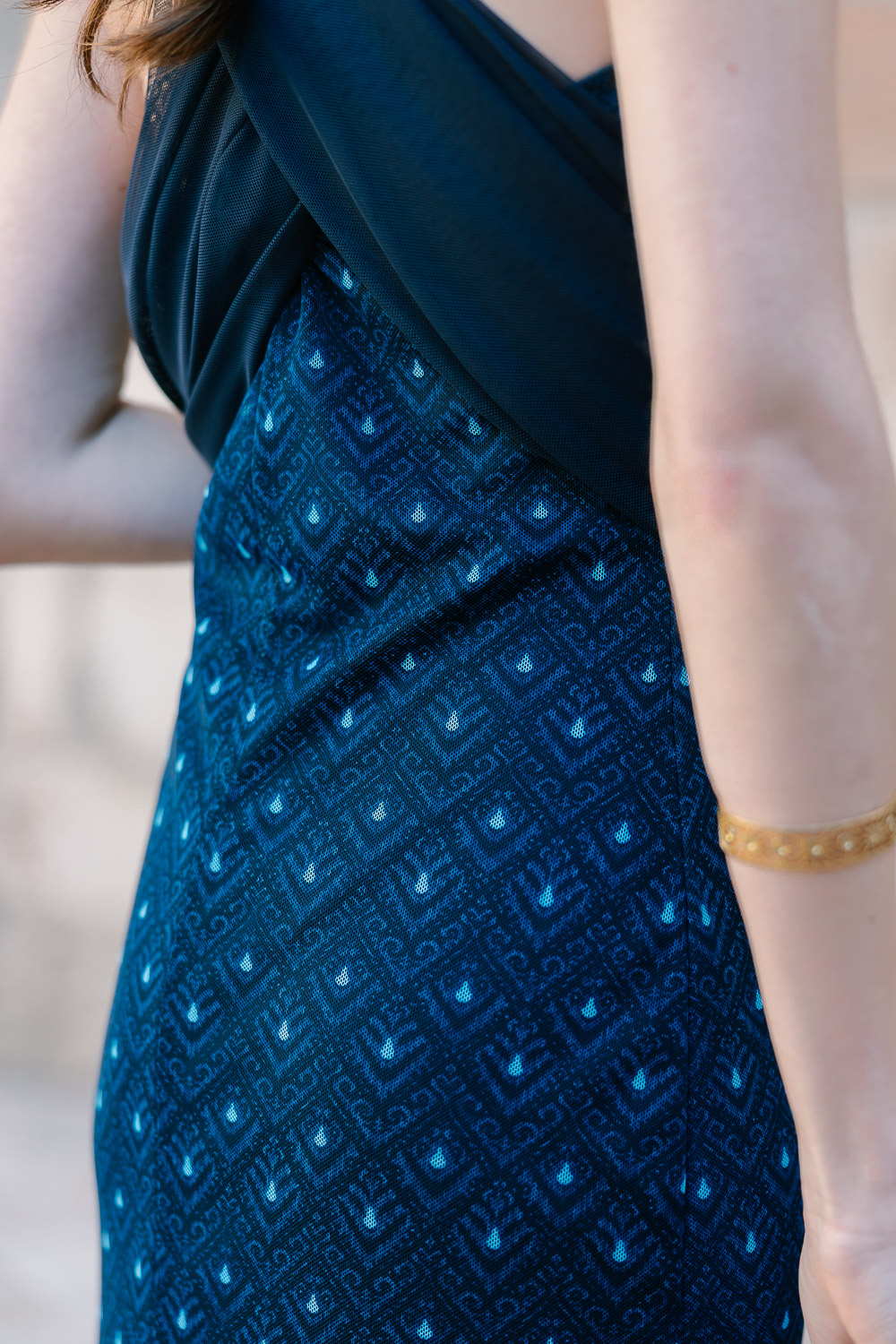 Vestido New Chapter Azul Marino Brookville