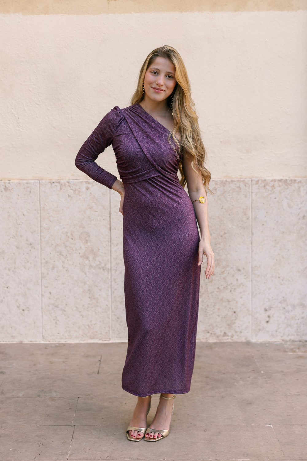 Vestido At The End Berenjena Brookville