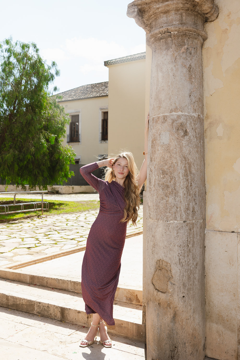 Vestido At The End Berenjena Brookville