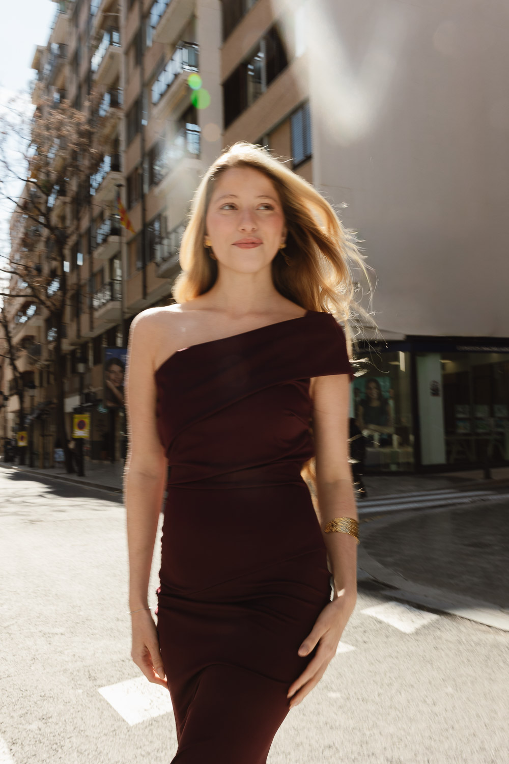 Vestido Expected Burdeos Brookville