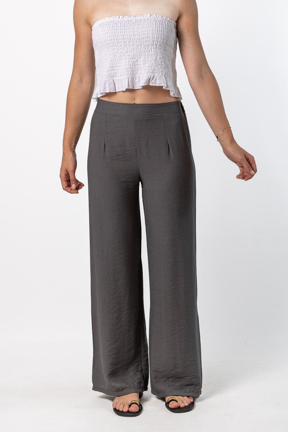 Pantalón Fluido Gris