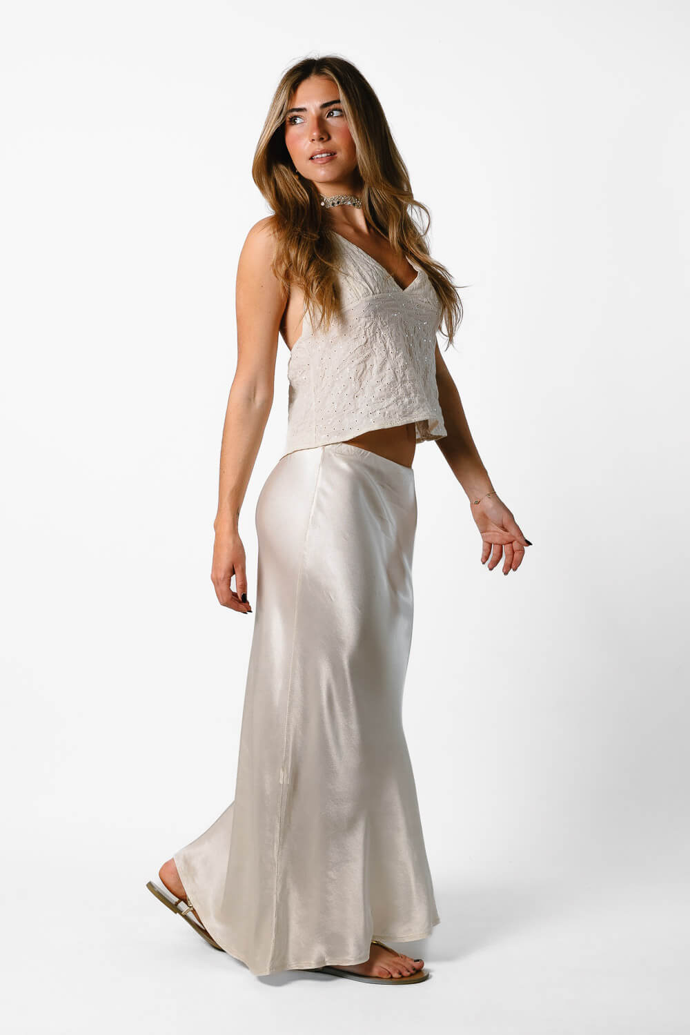 Falda Raso Street Style Perla