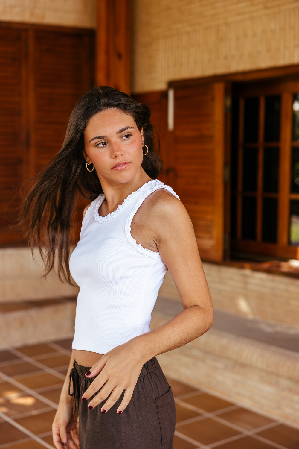 Top Rebite Blanco