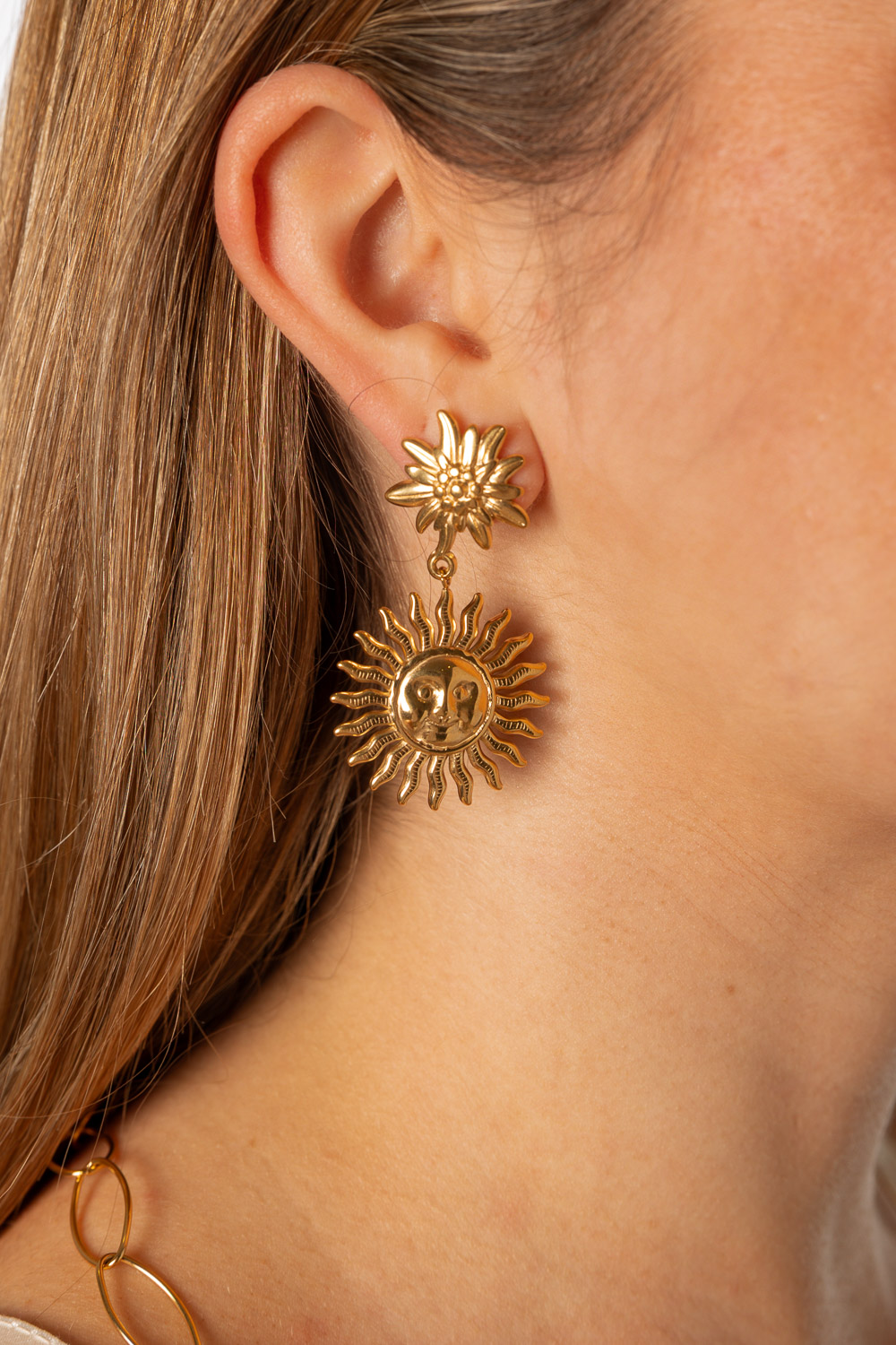 Pendiente soles dorado brokville