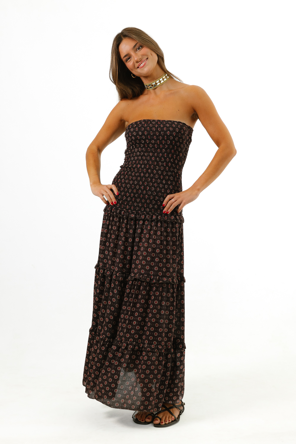 Vestido Berry Marrón
