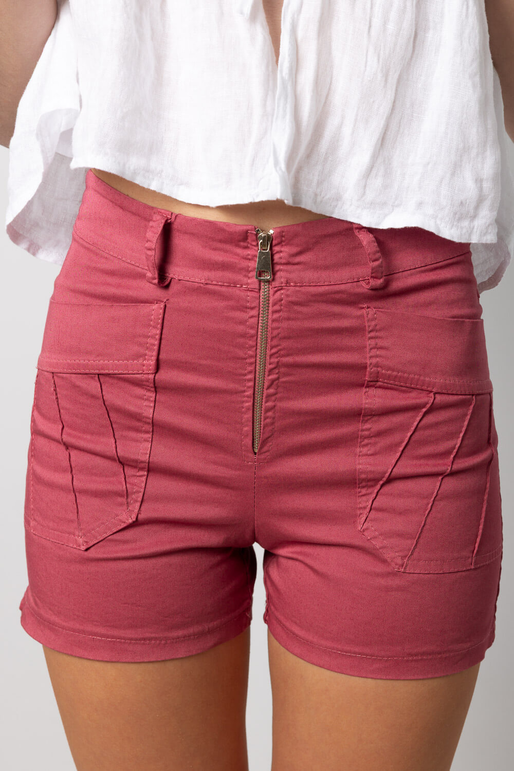 Pantalon corto bolsillos rosa brookville