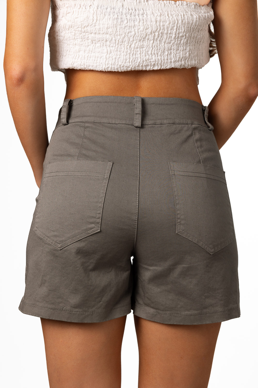 Short Botones Gris