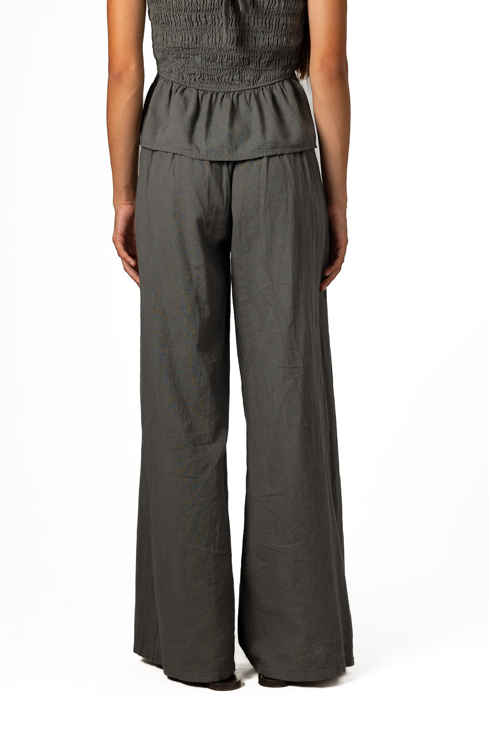 Pantalón Fajín Tachuelas Gris