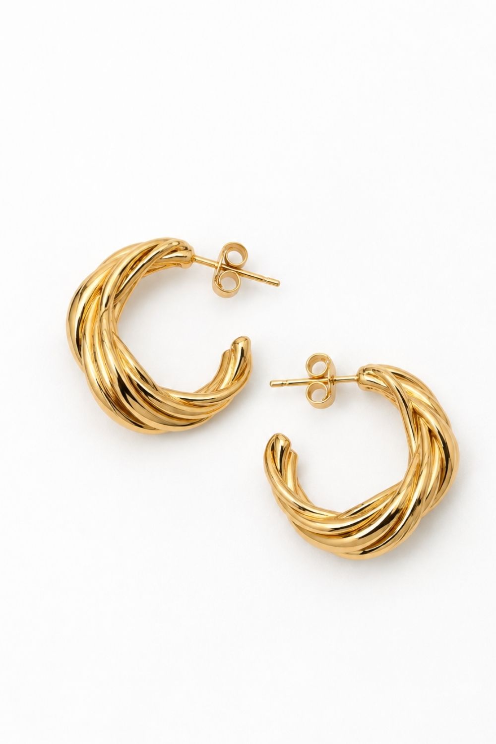 Aros triple dorado