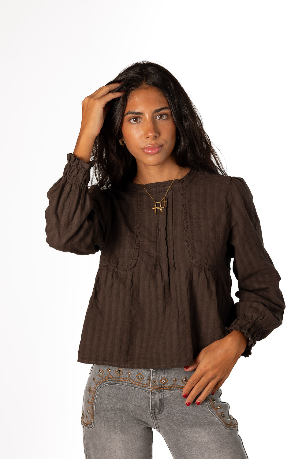 Blusa All Days Marrón