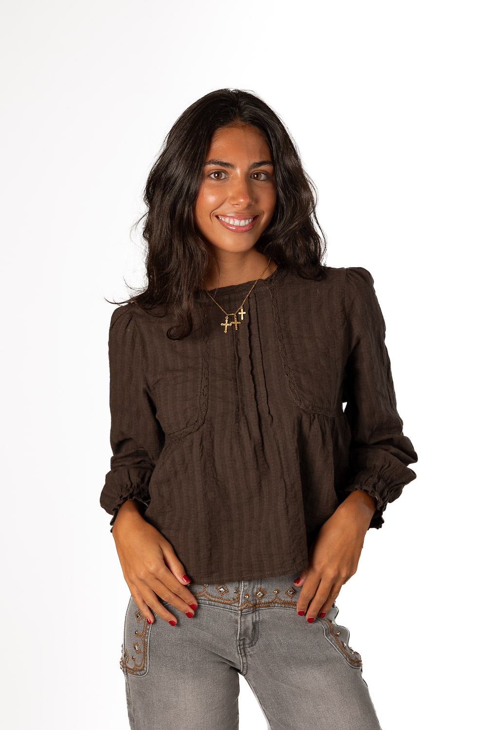 Blusa All Days Marrón