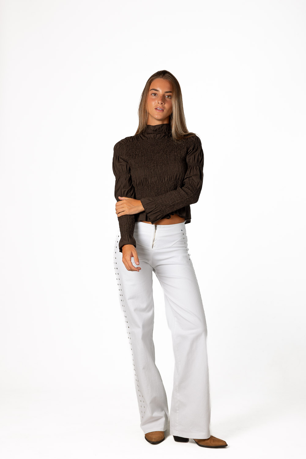 Blusa Camila Marrón