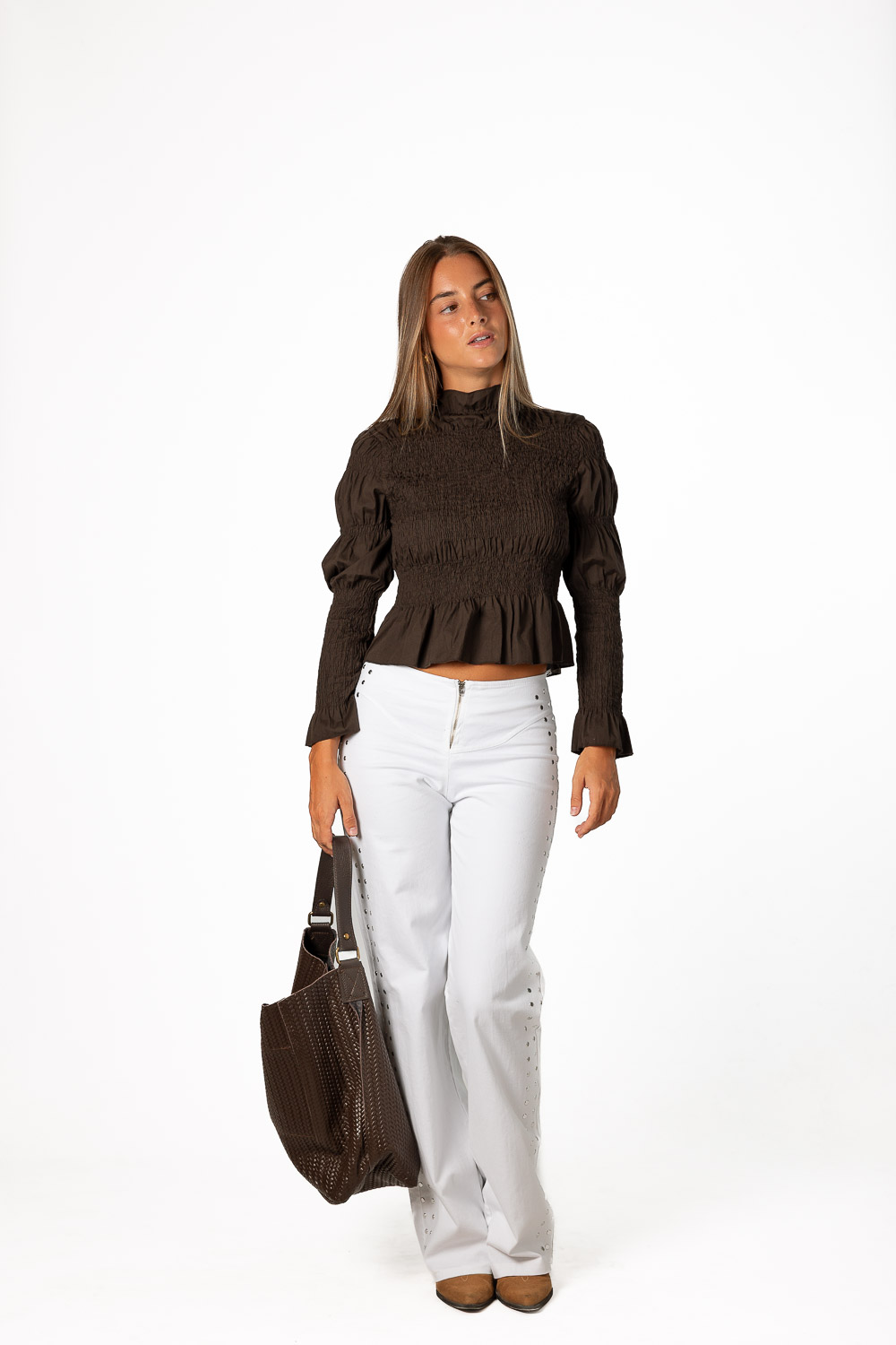 Blusa Camila Marrón