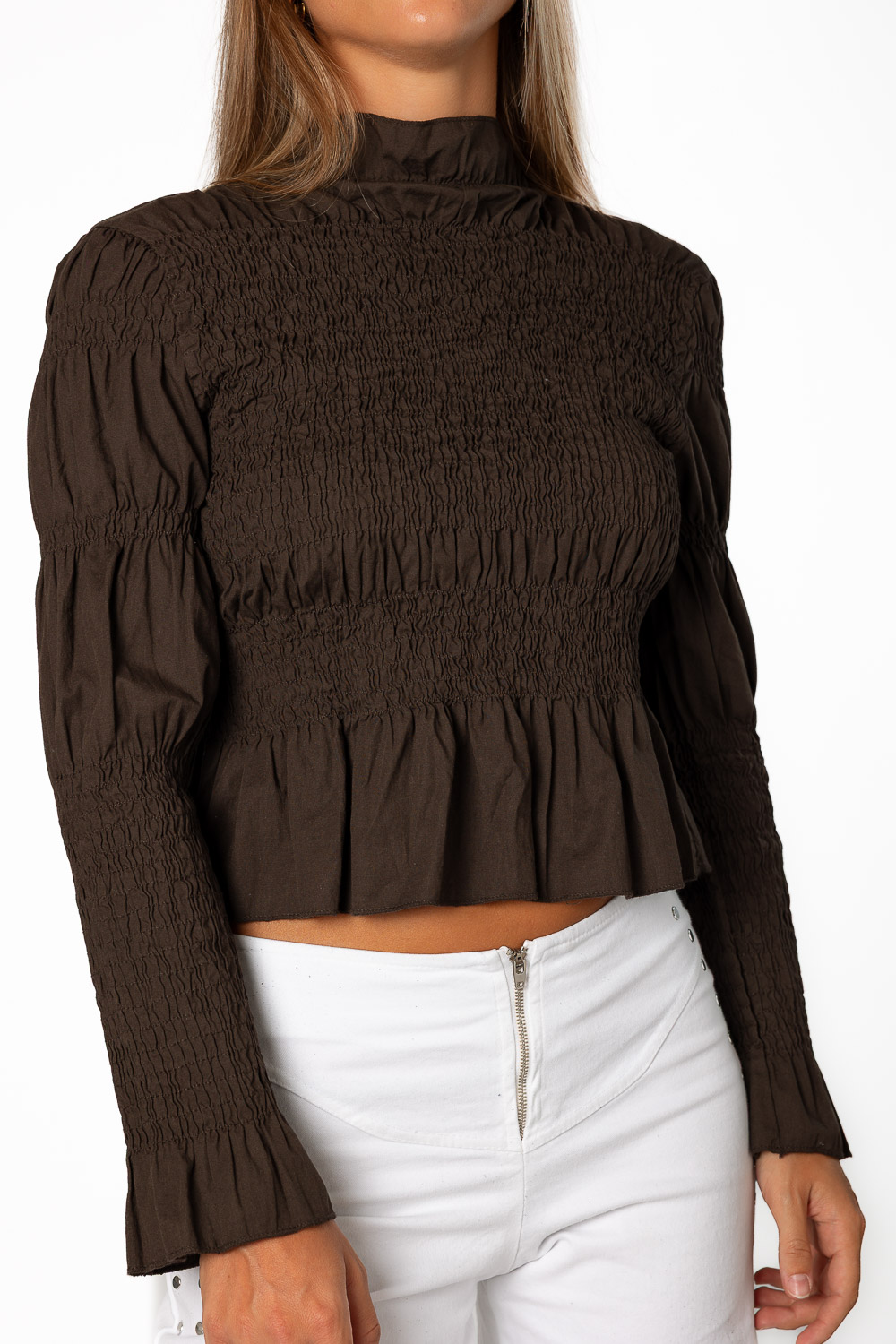 Blusa Camila Marrón