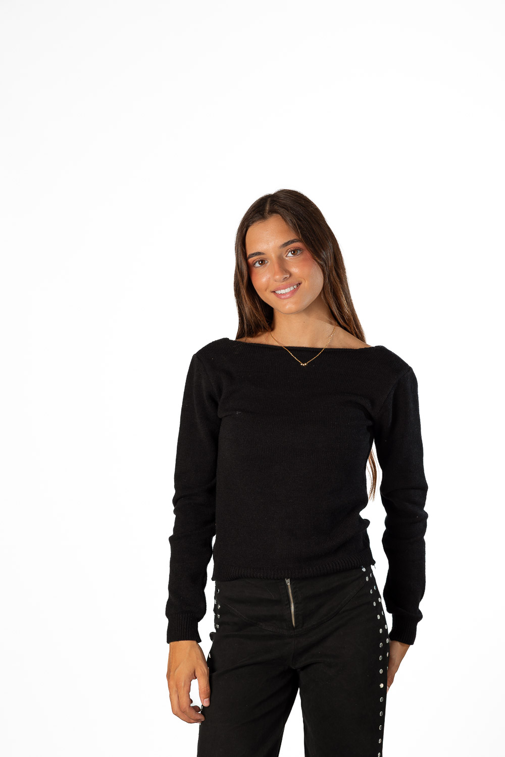 Cardigan Nudos Negro