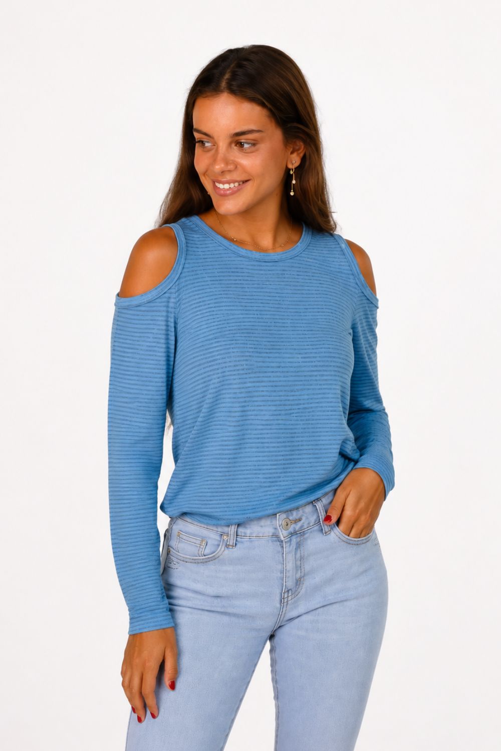 Camiseta Aberturas Azul Rayas