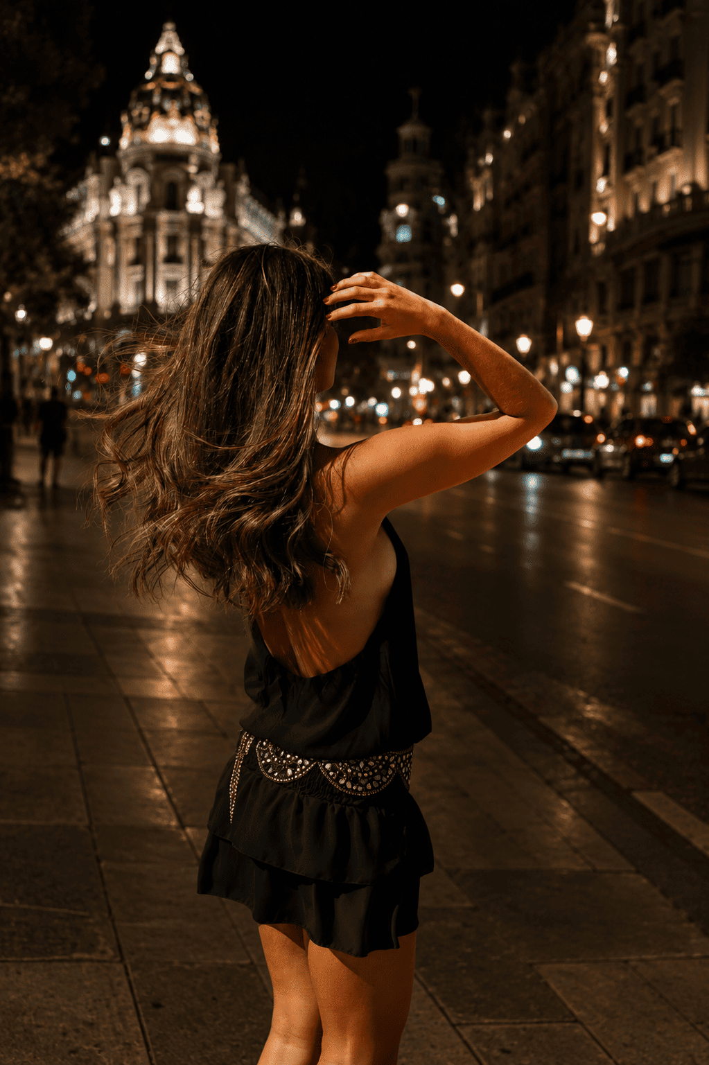 Vestido Aitana Gasa Negro