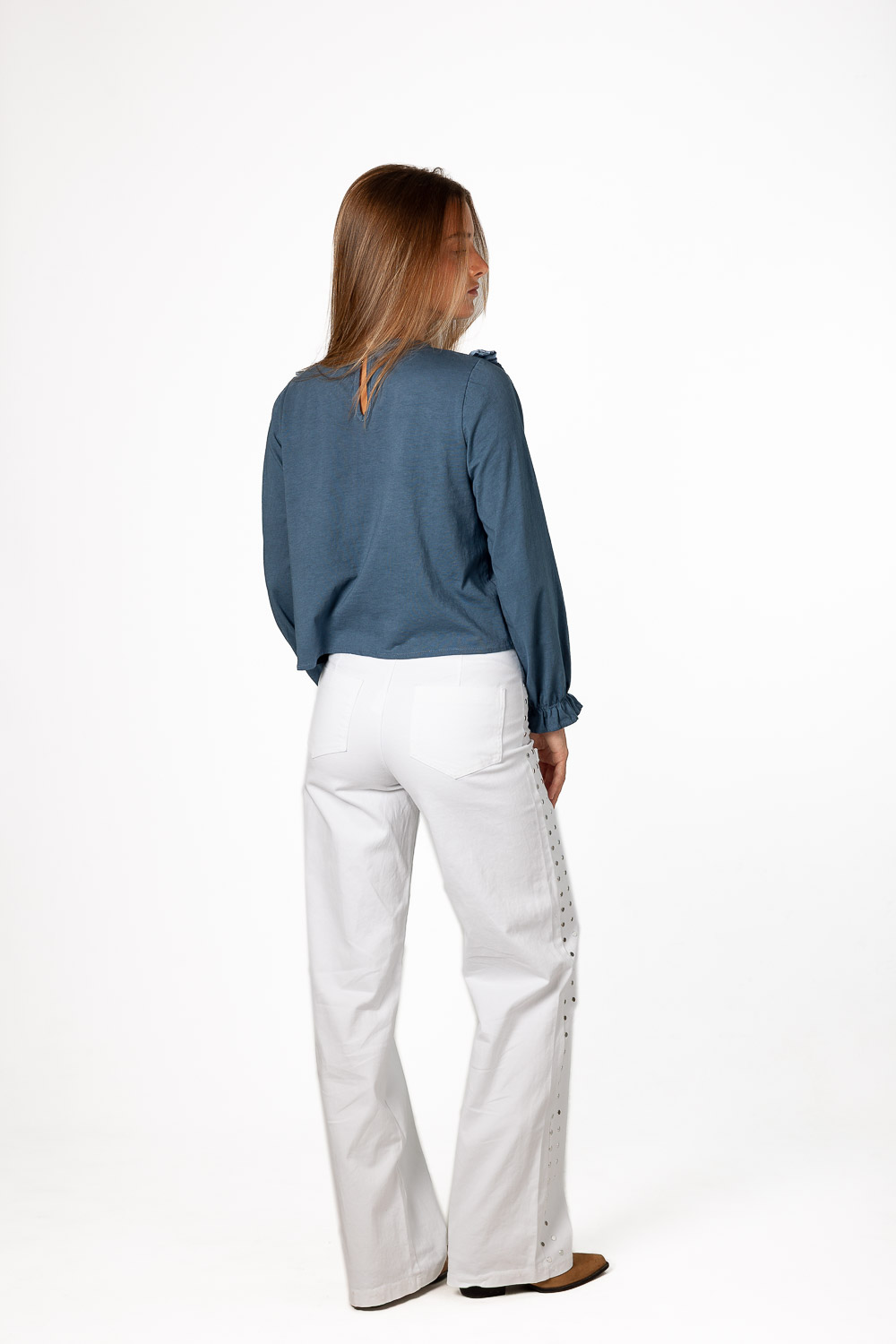 Pantalón Two Lines Blanco