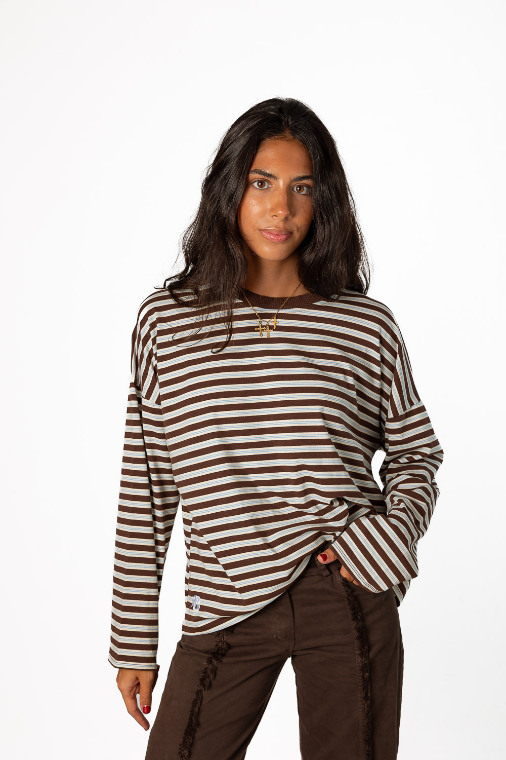 Sudadera Signature Marrón