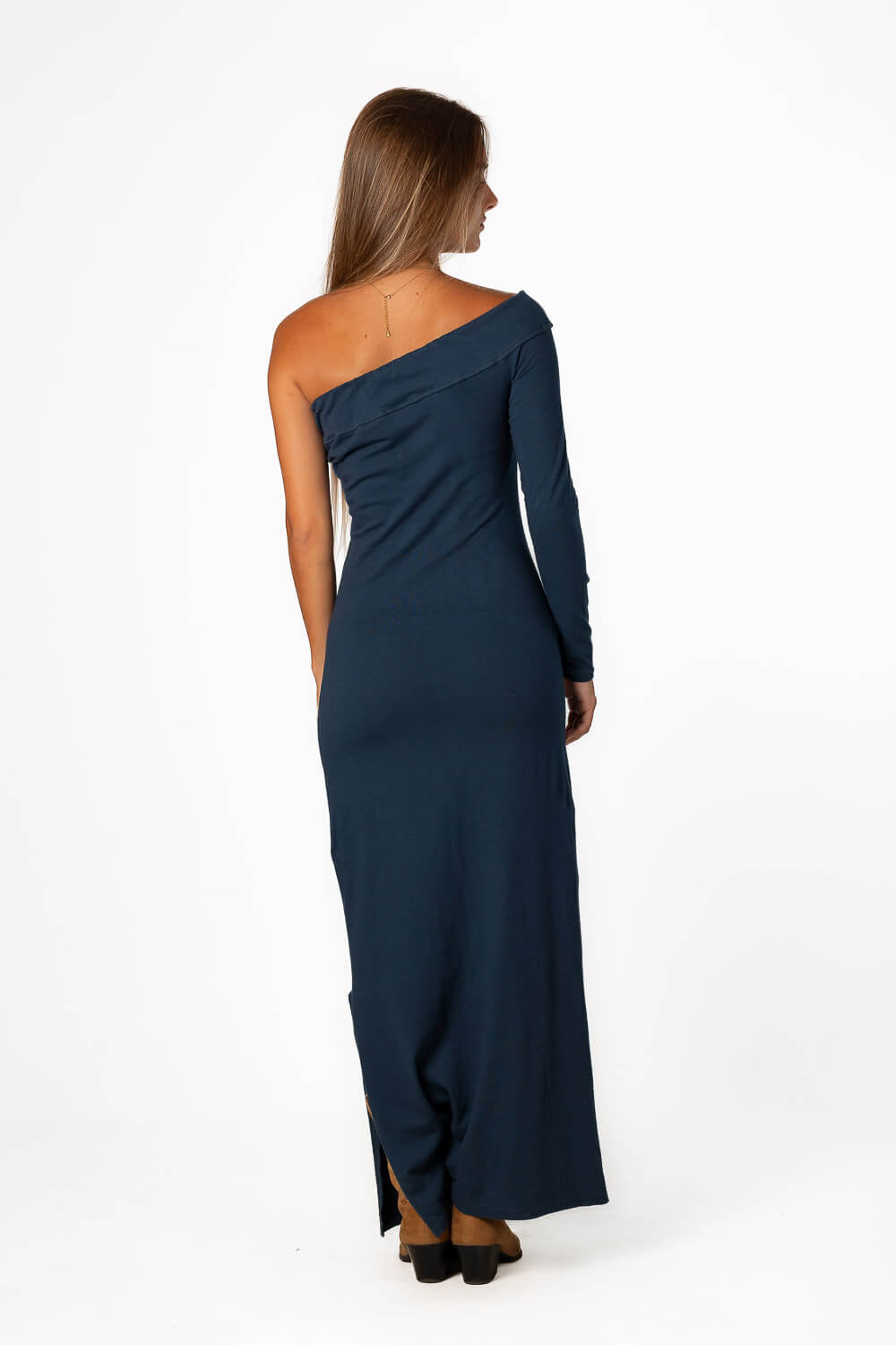 Vestido Asimétrico Estrellas Azul