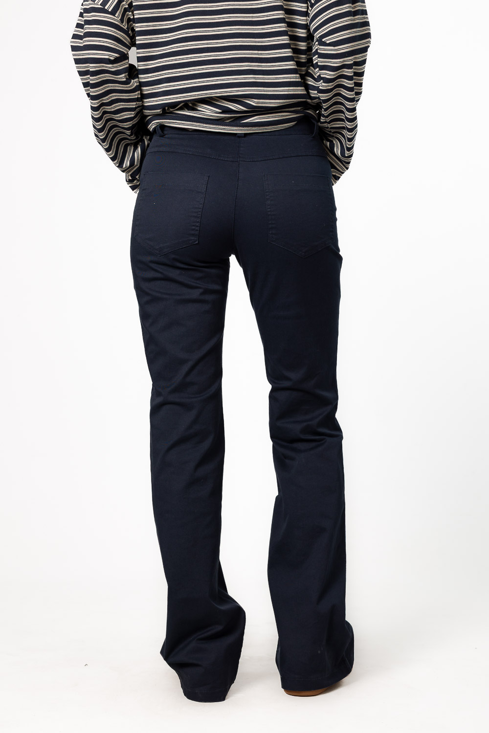 Pantalón Campana Botones Azul Marino