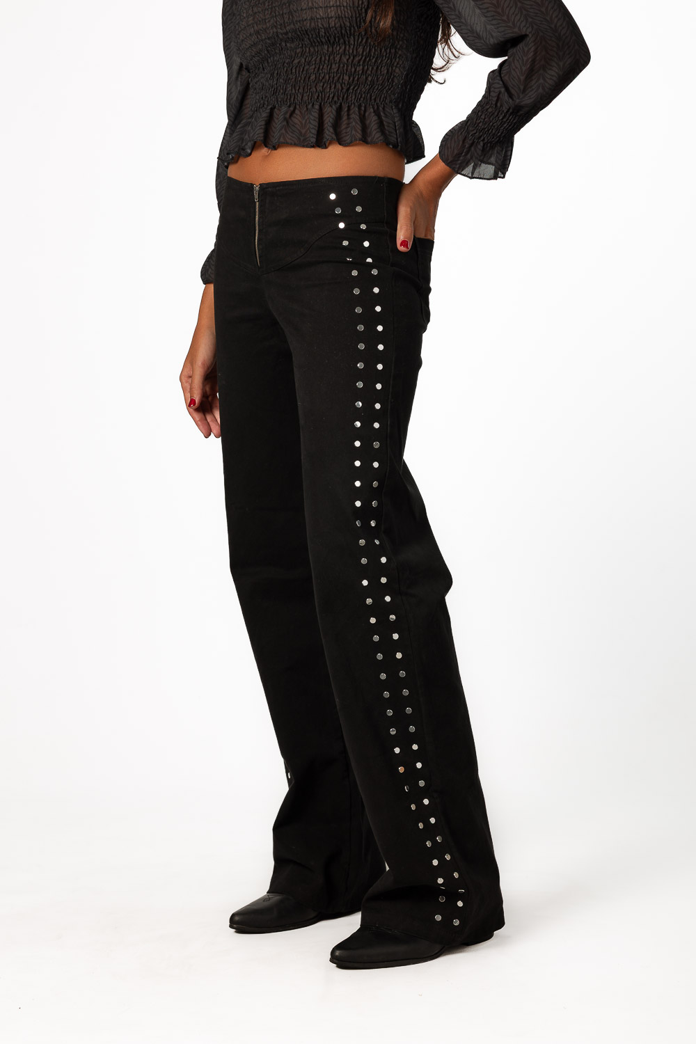 Pantalón Two Lines Negro