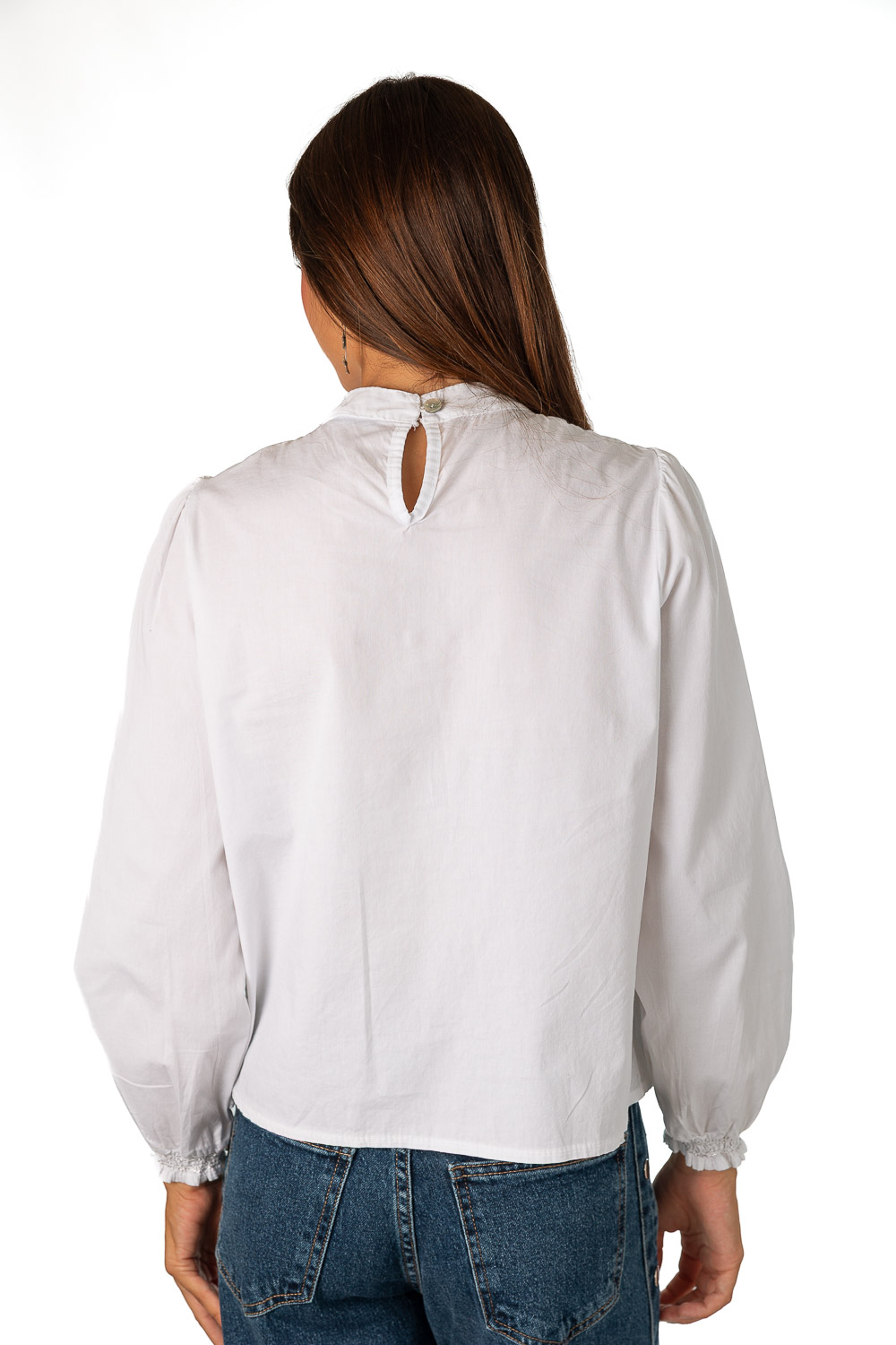 Blusa Blanca Bordada
