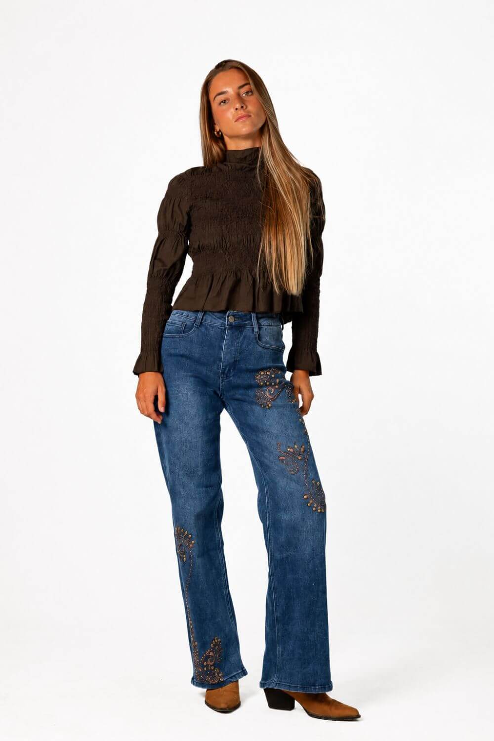 Jeans unhurried azul