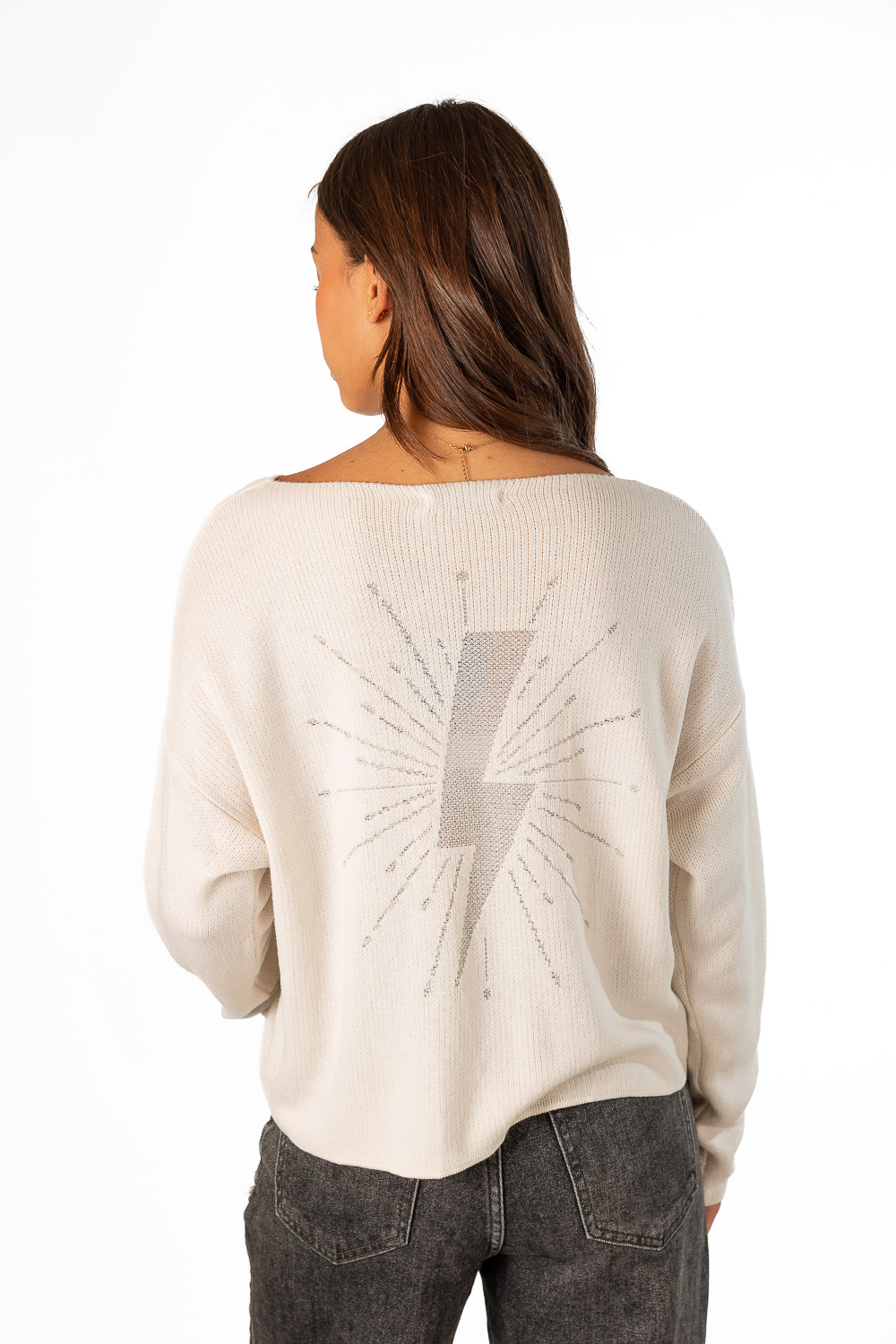 Jersey Rayo Espalda Crema