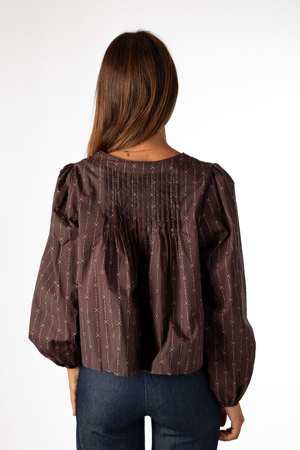 Blusa Harriet Marrón