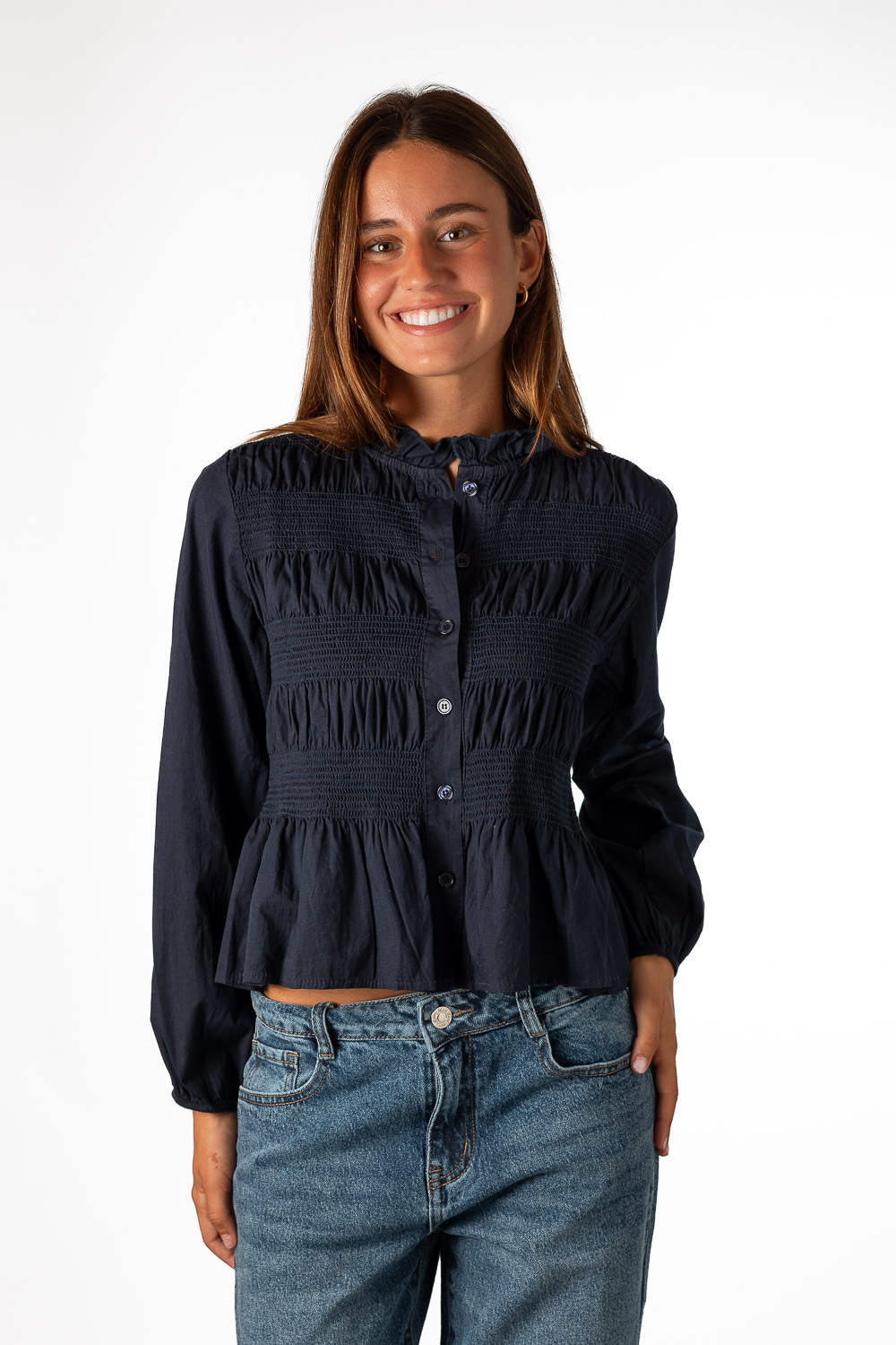 Blusa Marni Azul Marino