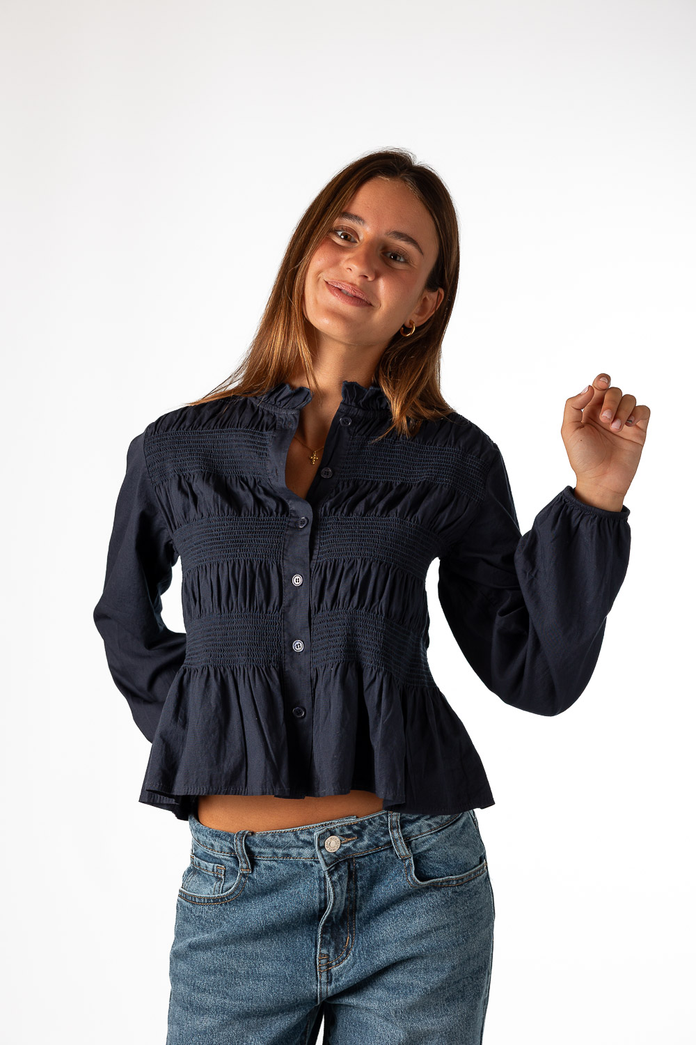 Blusa Marni Azul Marino