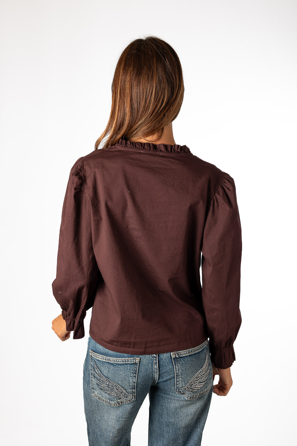 Camisa Botones Uva