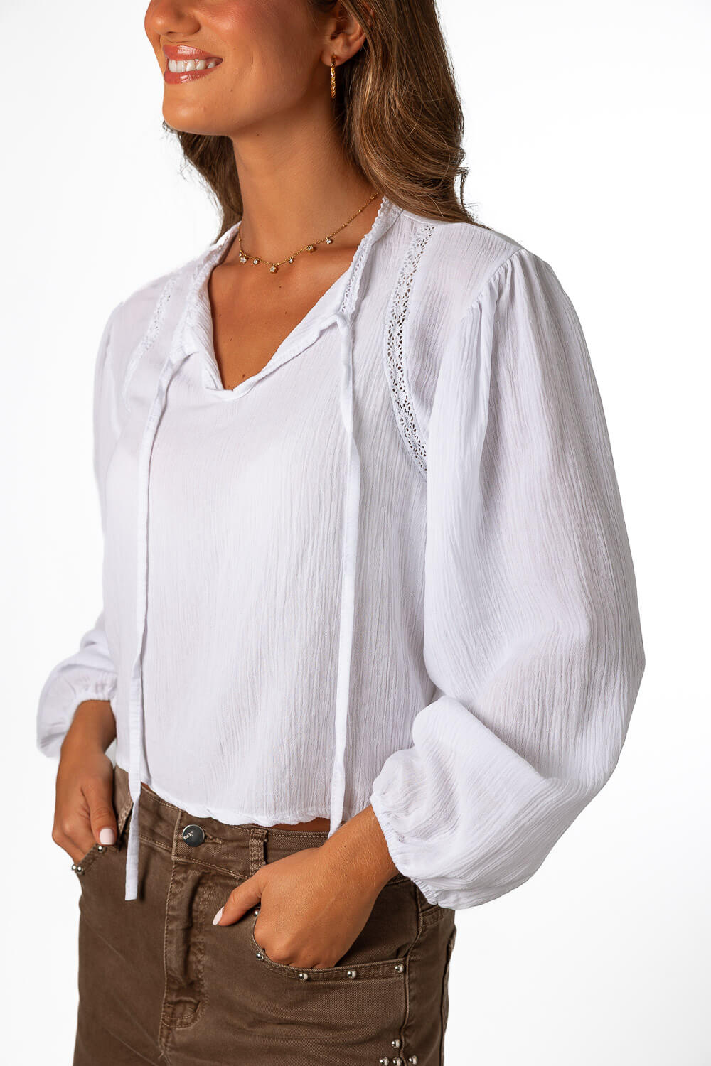 Blusa Ornella Blanco