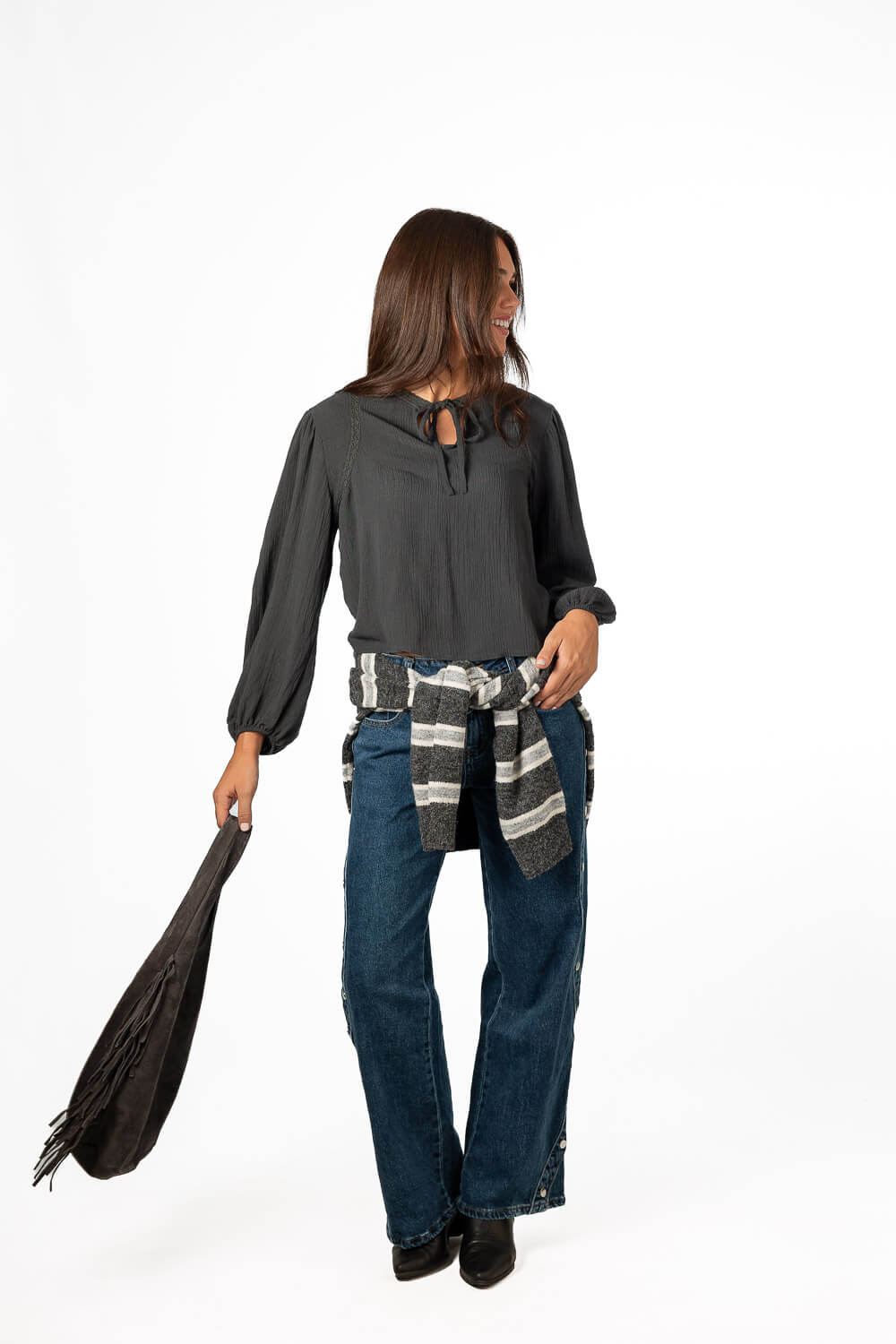 Blusa Ornella Gris