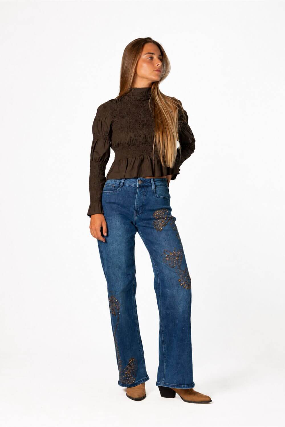 Jeans unhurried azul
