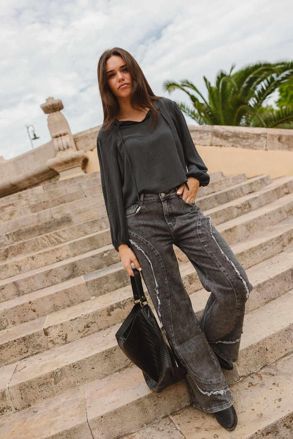 Blusa Ornella Gris