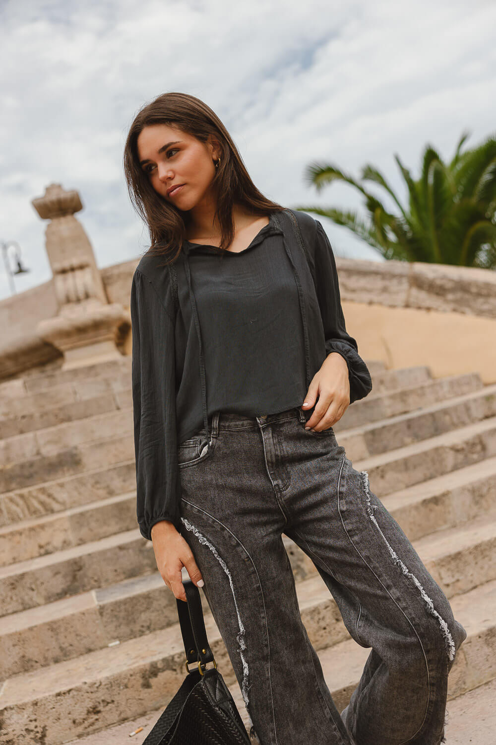 Blusa Ornella Gris