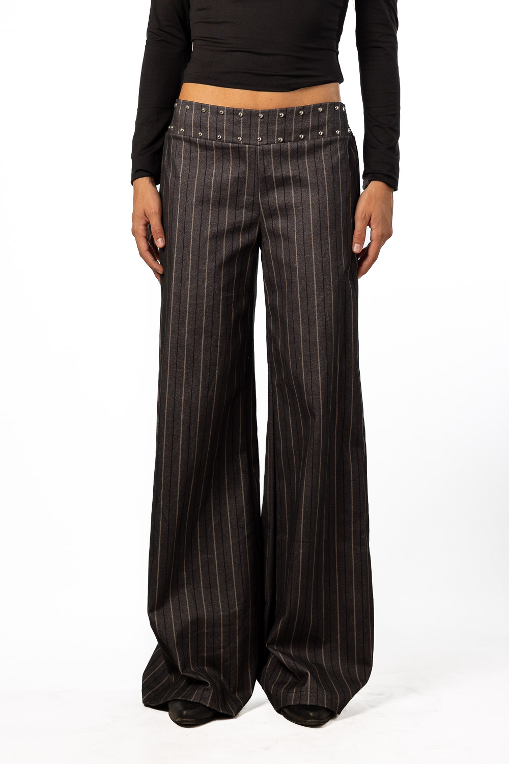 Pantalón Lennon tachuelas Negro