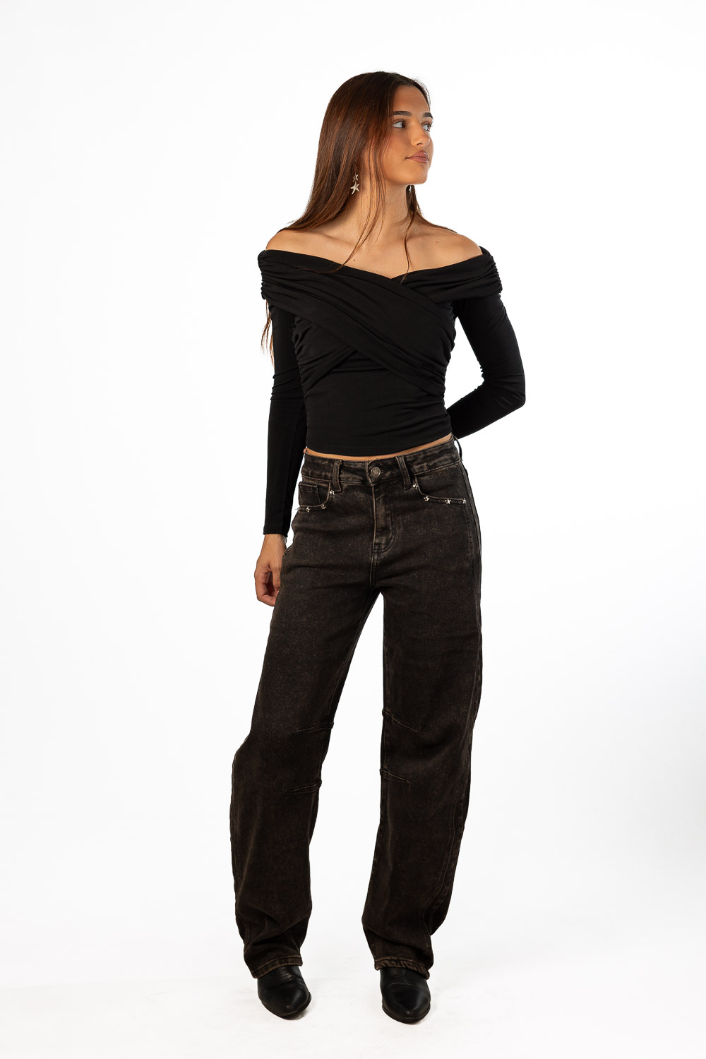 Pantalón Barrel Estrellas