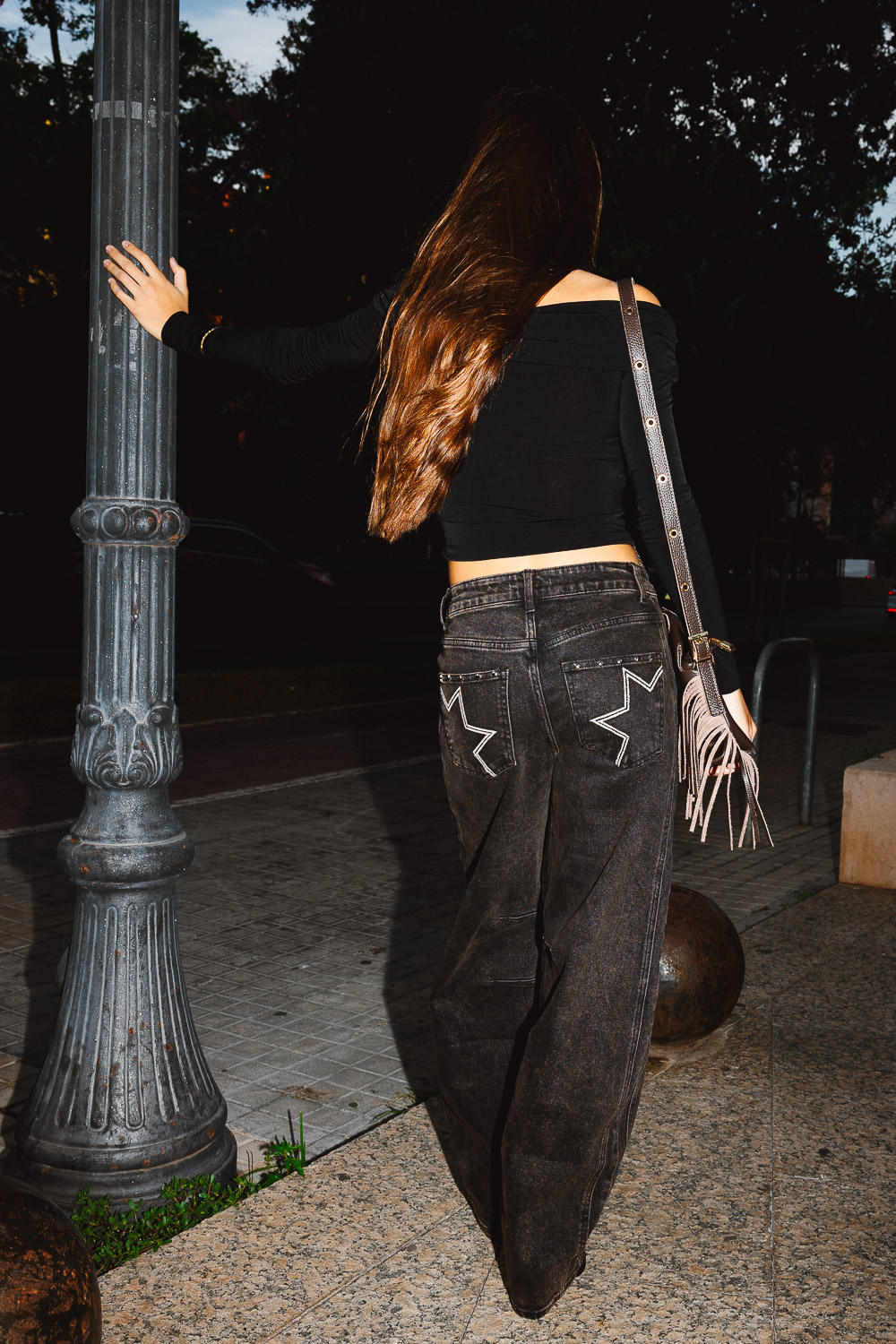 Pantalón Barrel Estrellas