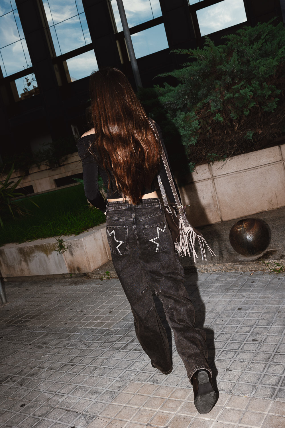 Pantalón Barrel Estrellas